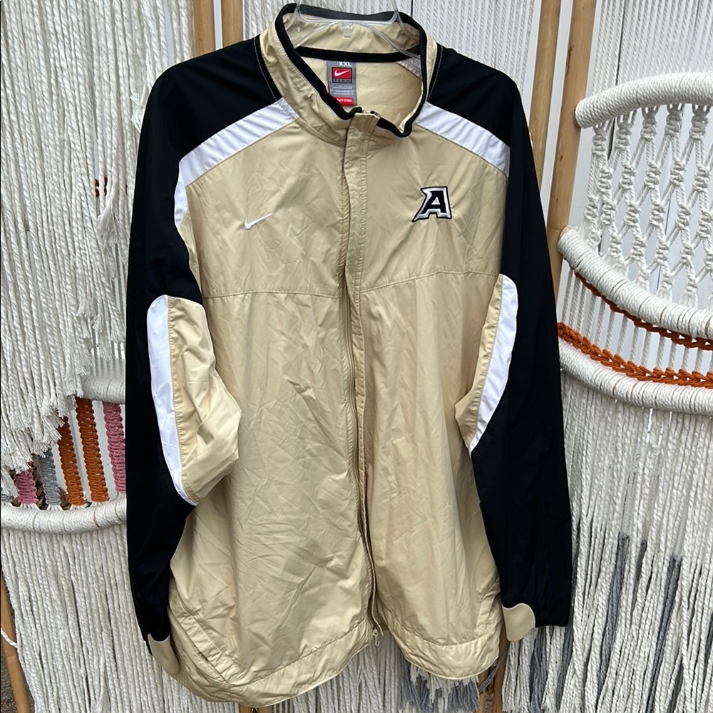 Nike Army Black Knights Men's Black and Tan Jacket lightweight windbreaker